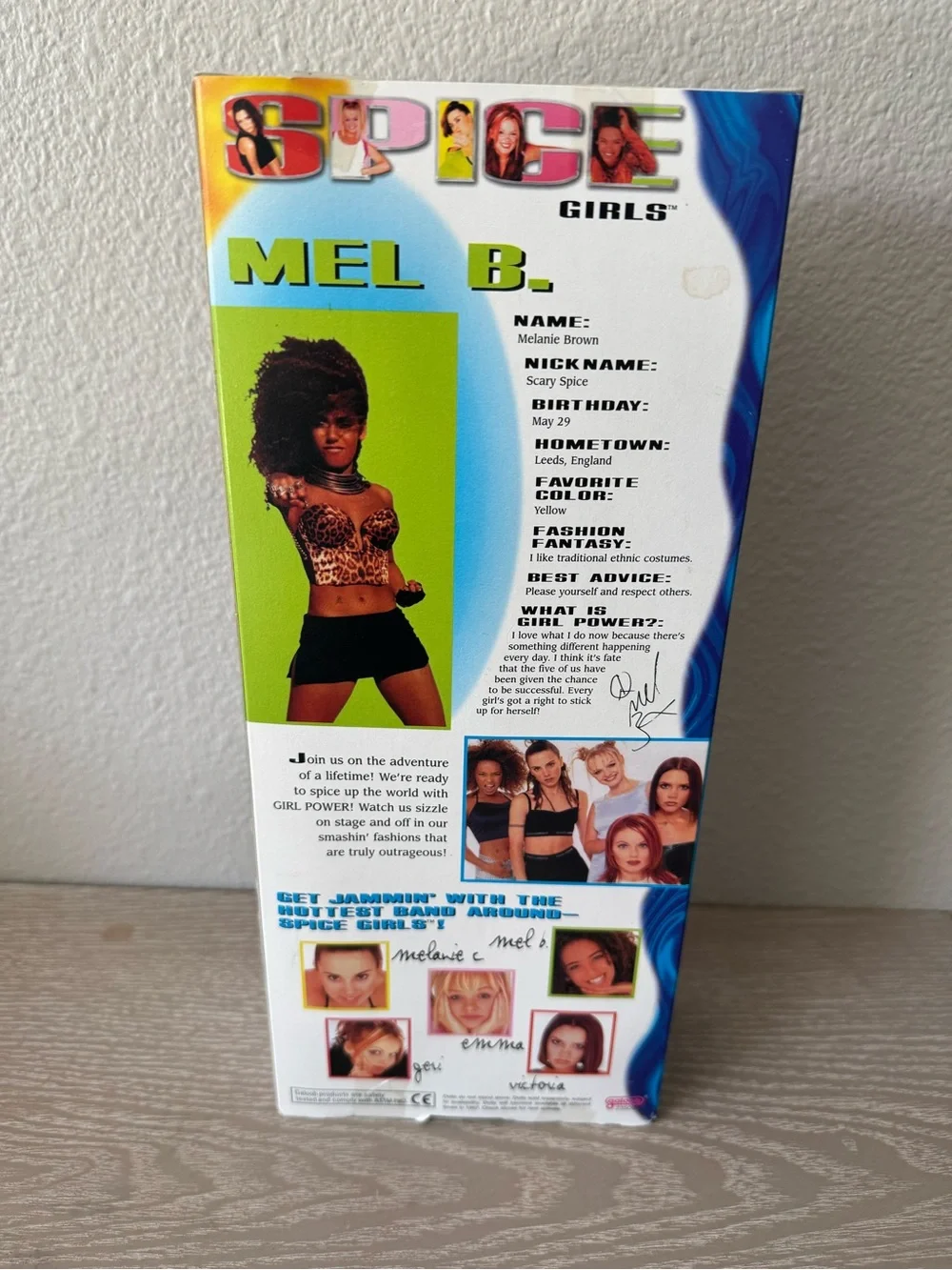 Vintage Spice Girls Girl Power Mel B. Scary Spice Doll 1997 Galoob
